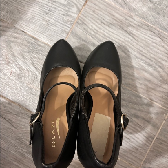 GLAZE extra high  black Maryjane platform stiletto HEELS size 6 - Picture 6 of 8